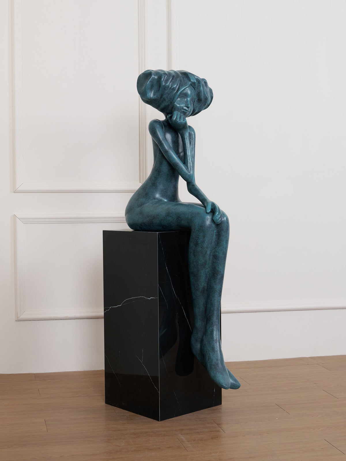 Girl Meditate Sculpture Ornaments - view 72