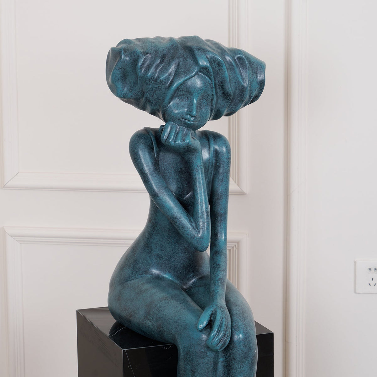 Girl Meditate Sculpture Ornaments - view 74