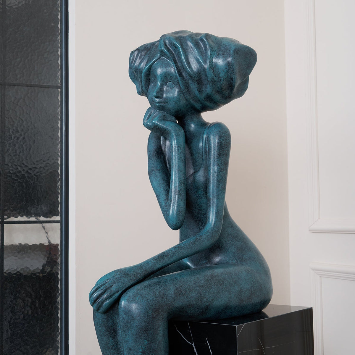 Girl Meditate Sculpture Ornaments - view 76