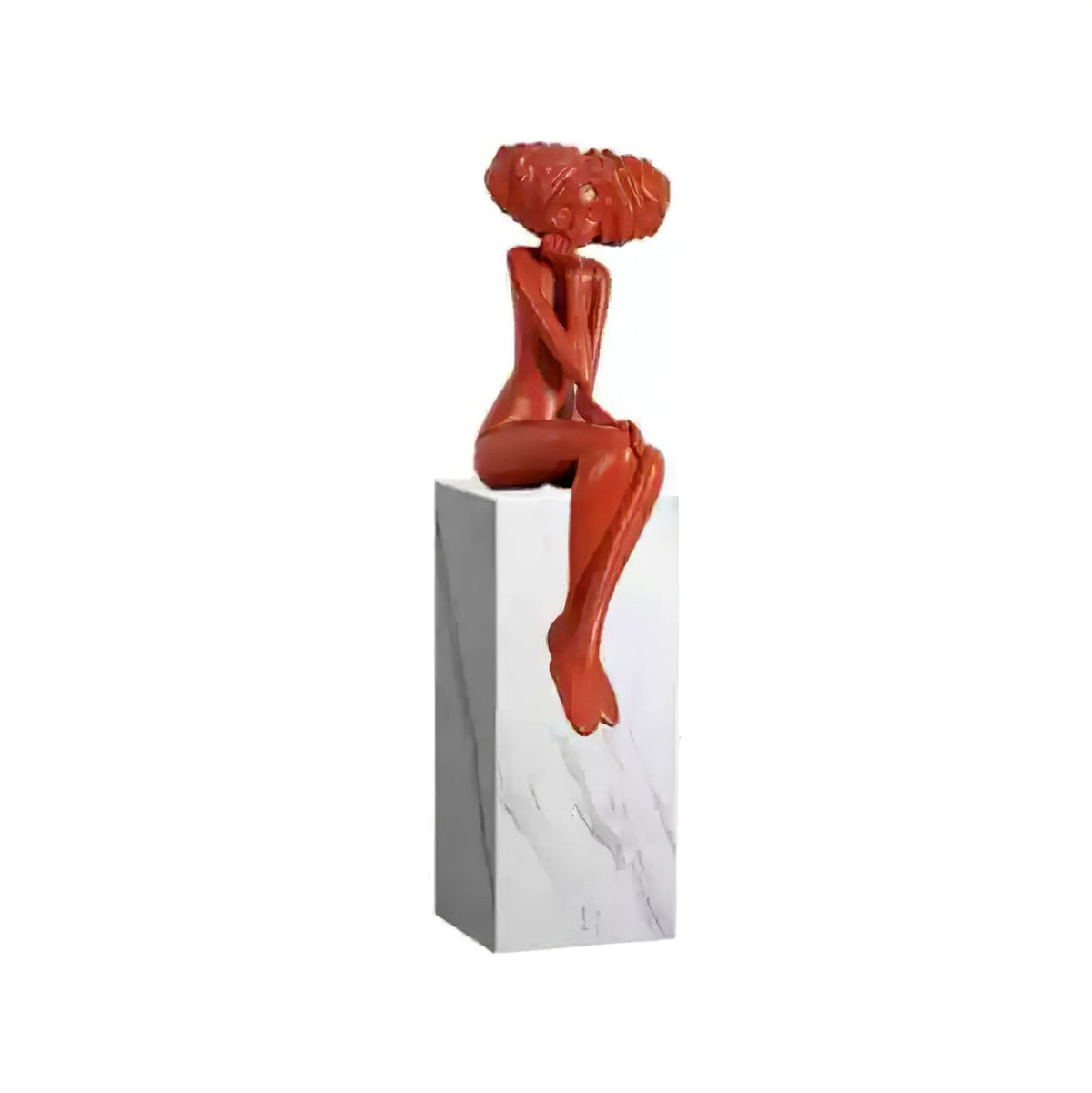 Girl Meditate Sculpture Ornaments - view 19