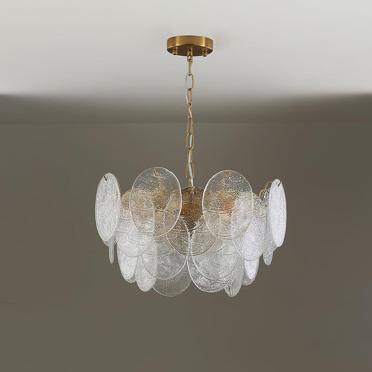 Glass Disc Chandelier