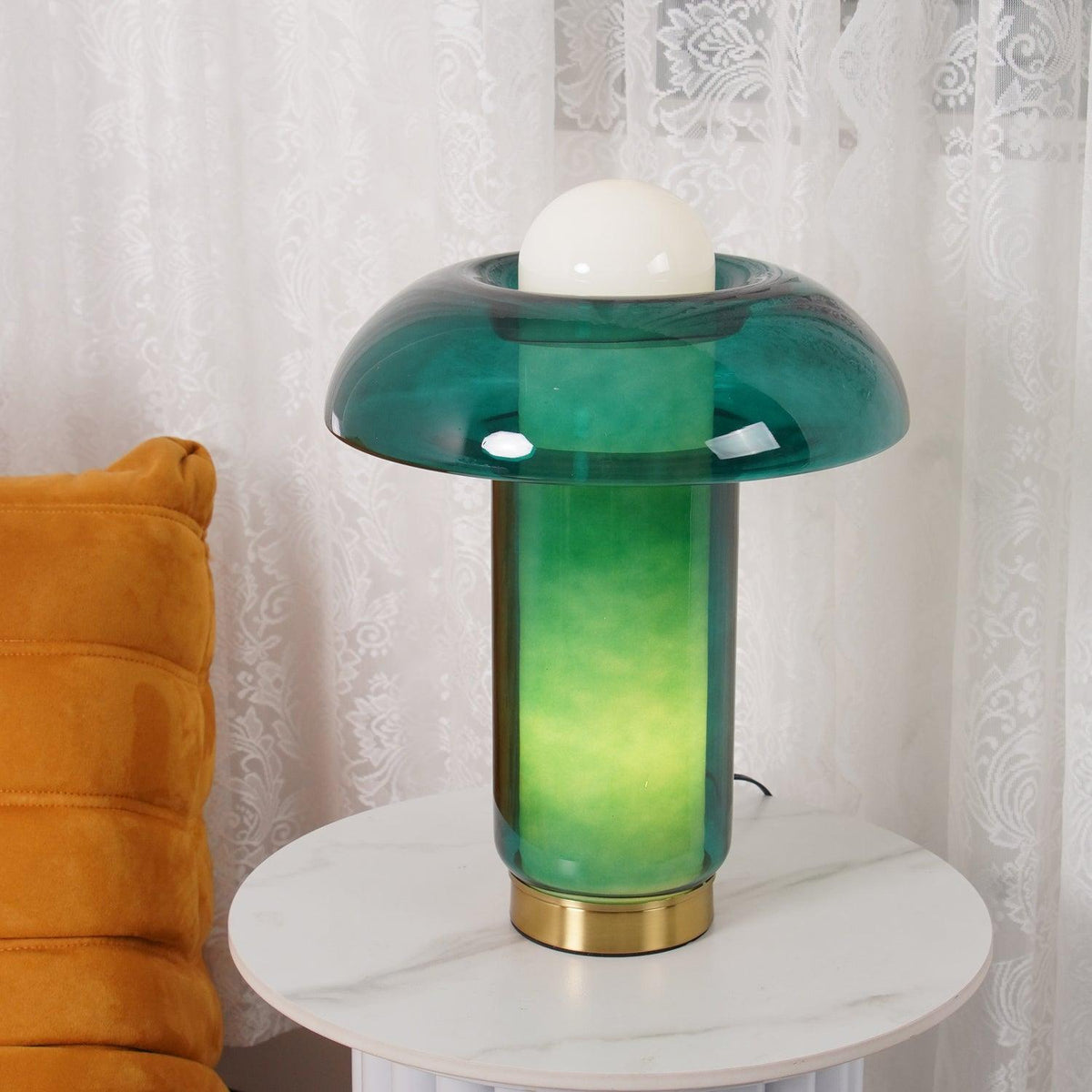 Glass Mushroom Table Lamp - view 3