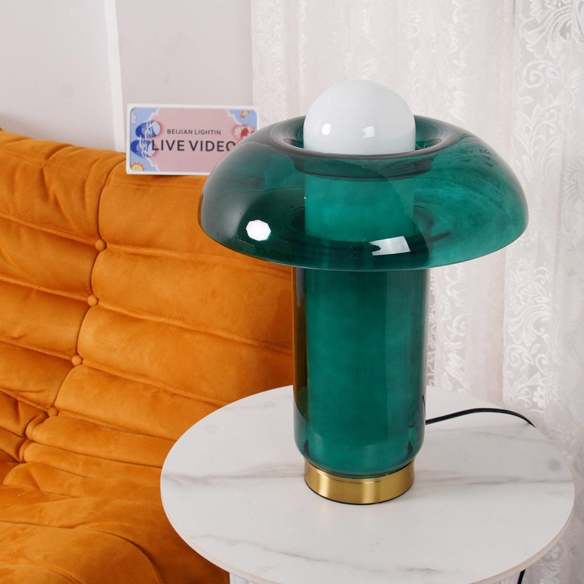 Glass Mushroom Table Lamp - view 4