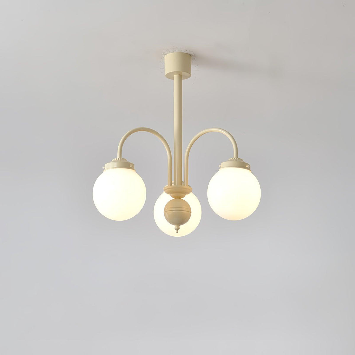 Cream Glass Sphere Chandelier - view 22