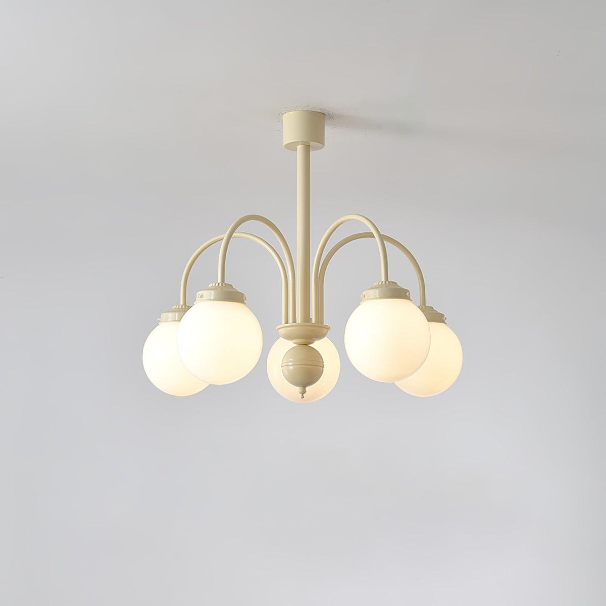 Cream Glass Sphere Chandelier - view 24