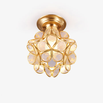 Golden Bloom Ceiling Light