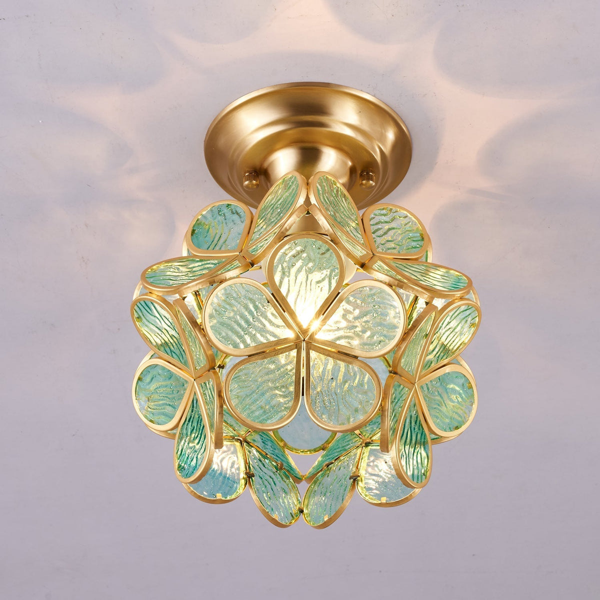 Golden Bloom Ceiling Light