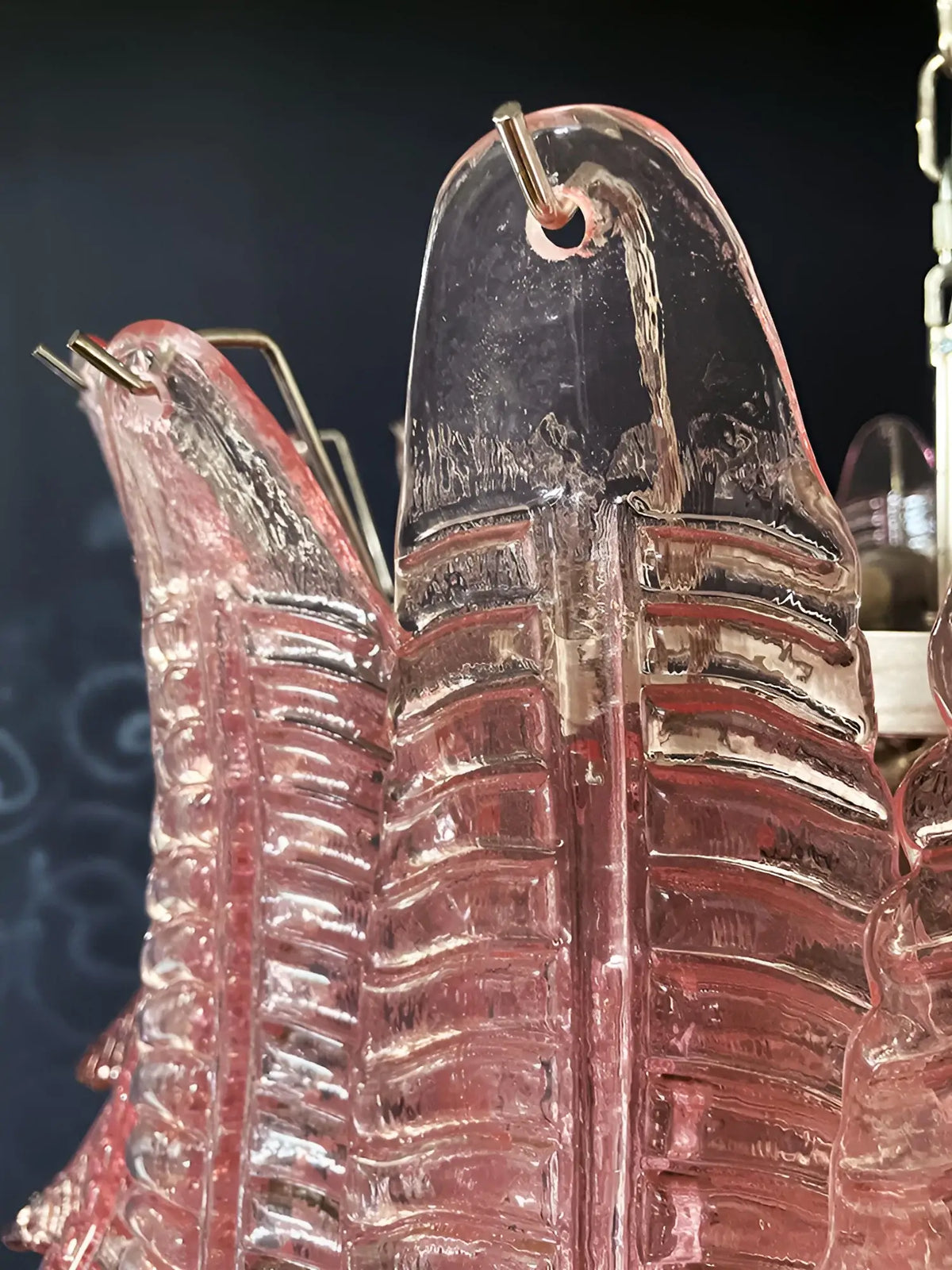 Gorgeous Murano Felci Pink Glass Chandelier - view 16