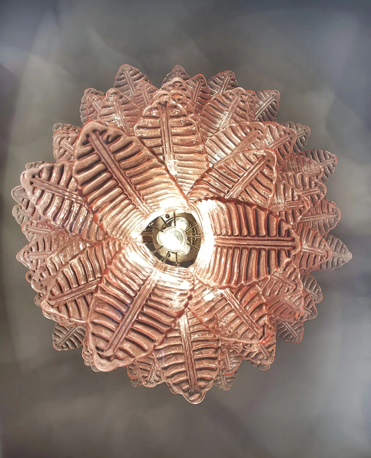 Gorgeous Murano Felci Pink Glass Chandelier - view 13