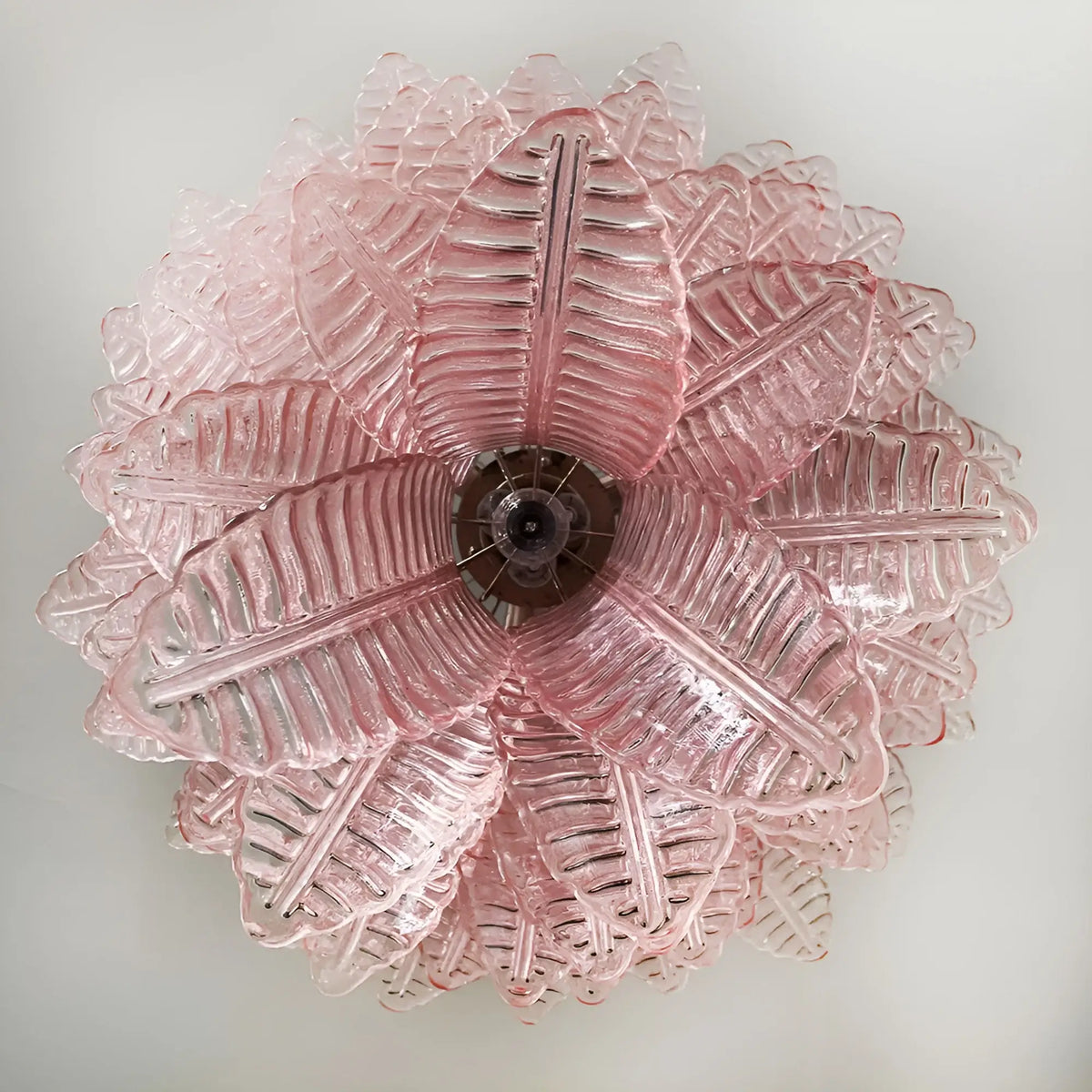 Gorgeous Murano Felci Pink Glass Chandelier - view 12