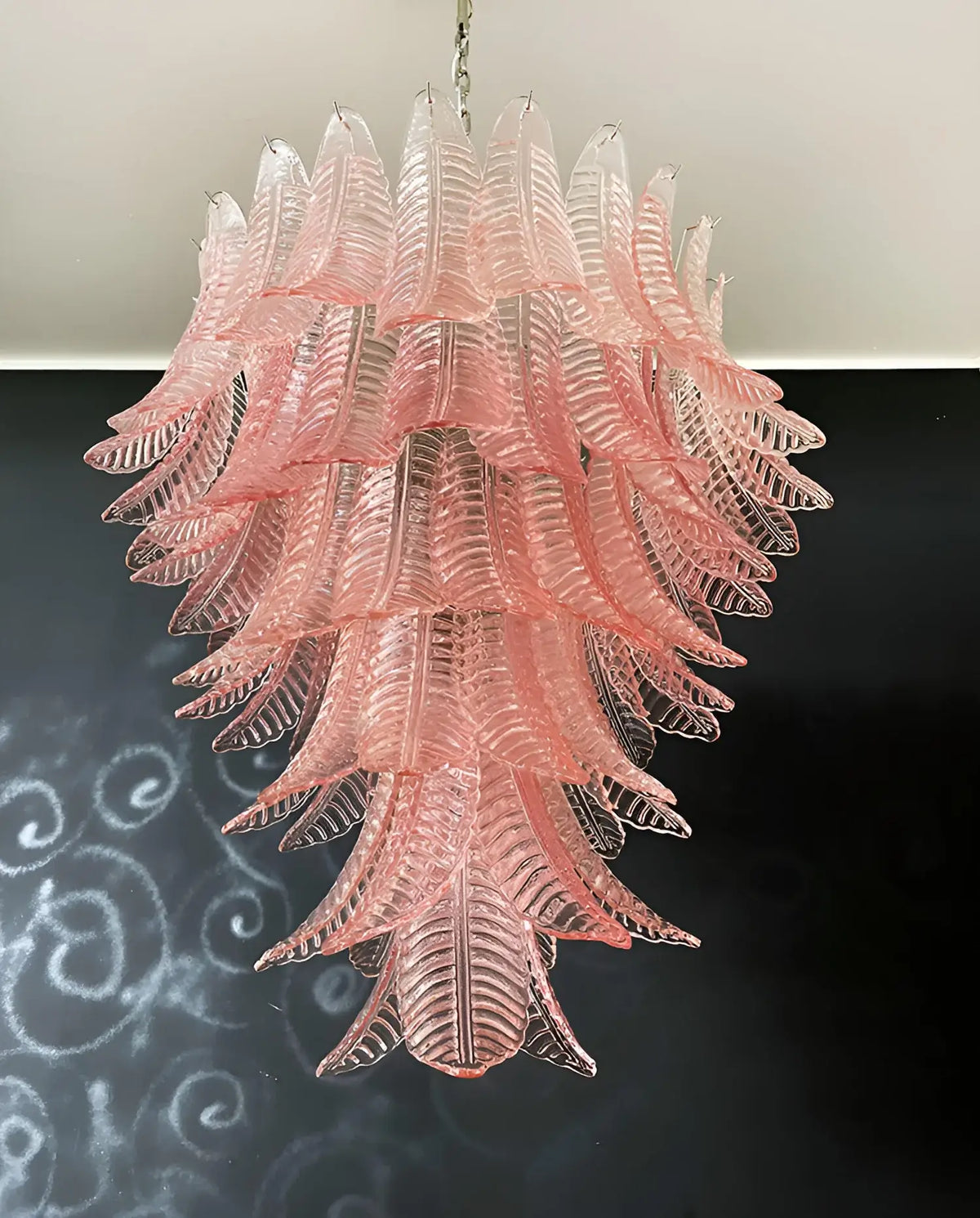 Gorgeous Murano Felci Pink Glass Chandelier - view 11