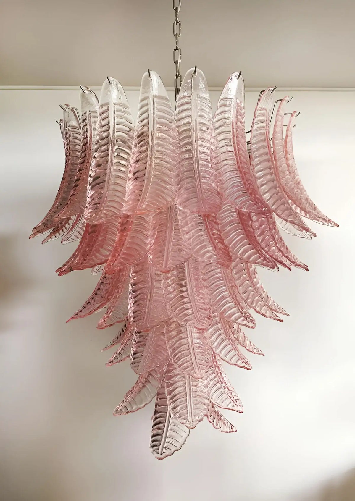 Gorgeous Murano Felci Pink Glass Chandelier - view 8