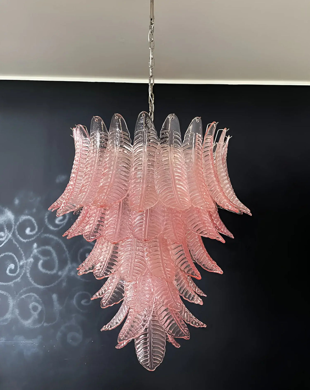 Gorgeous Murano Felci Pink Glass Chandelier - view 10
