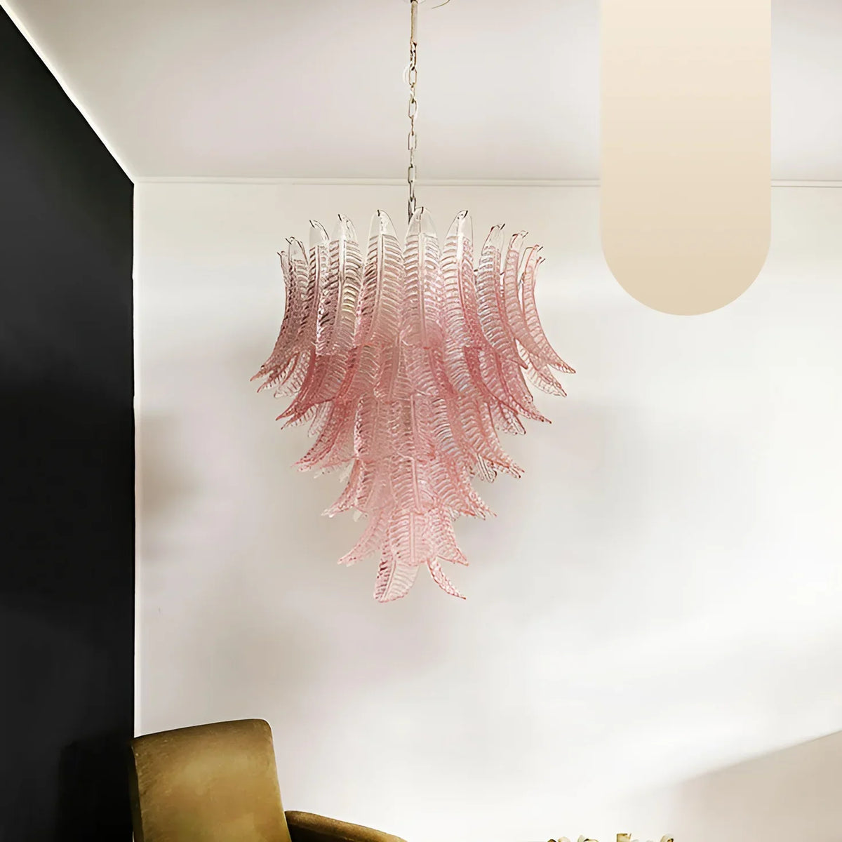 Gorgeous Murano Felci Pink Glass Chandelier - view 17