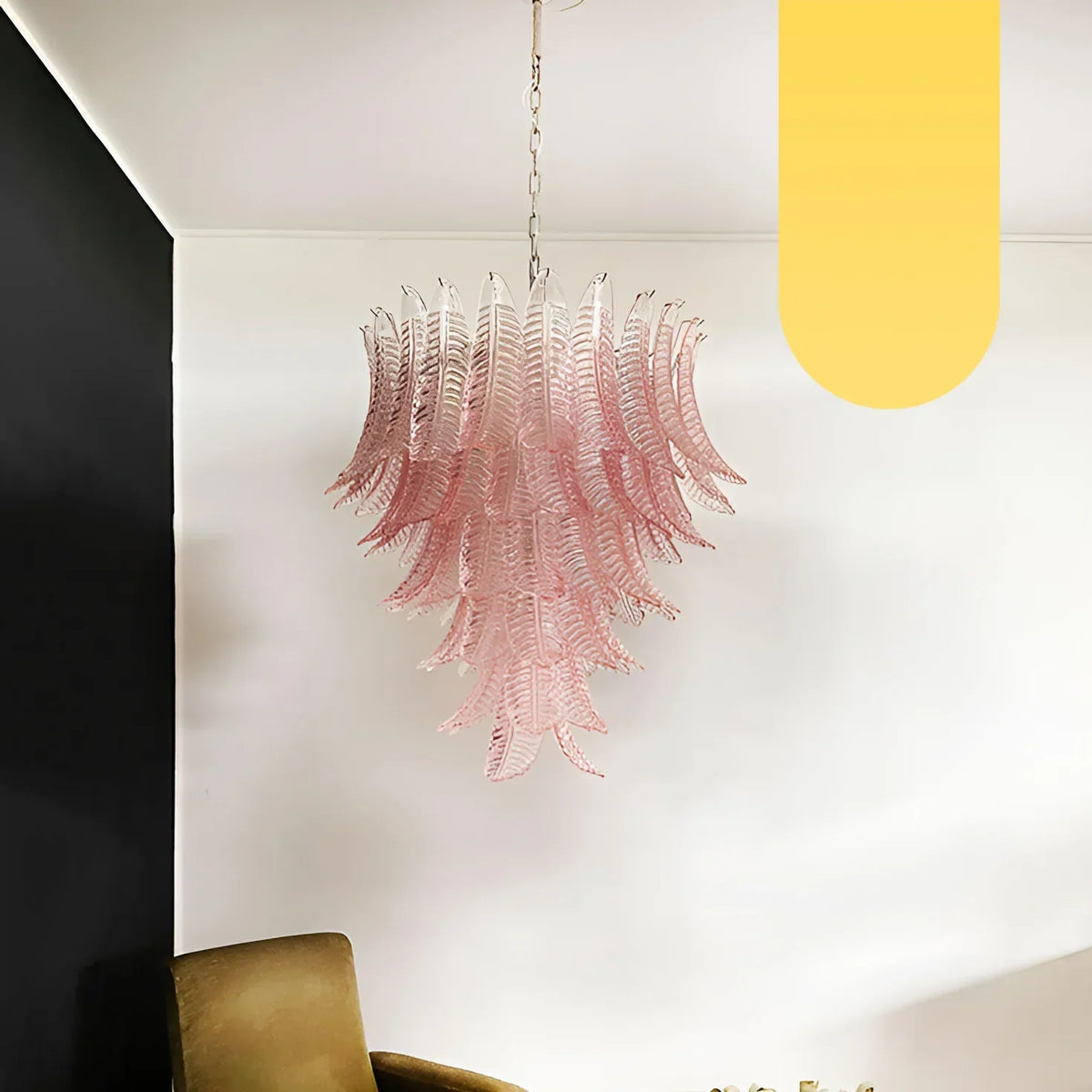 Gorgeous Murano Felci Pink Glass Chandelier - view 19