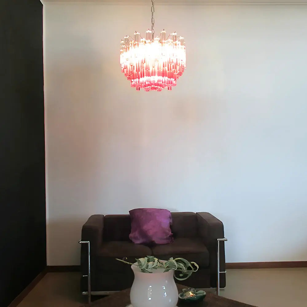 Gorgeous Murano Quadriedri Prisms Chandelier - view 2