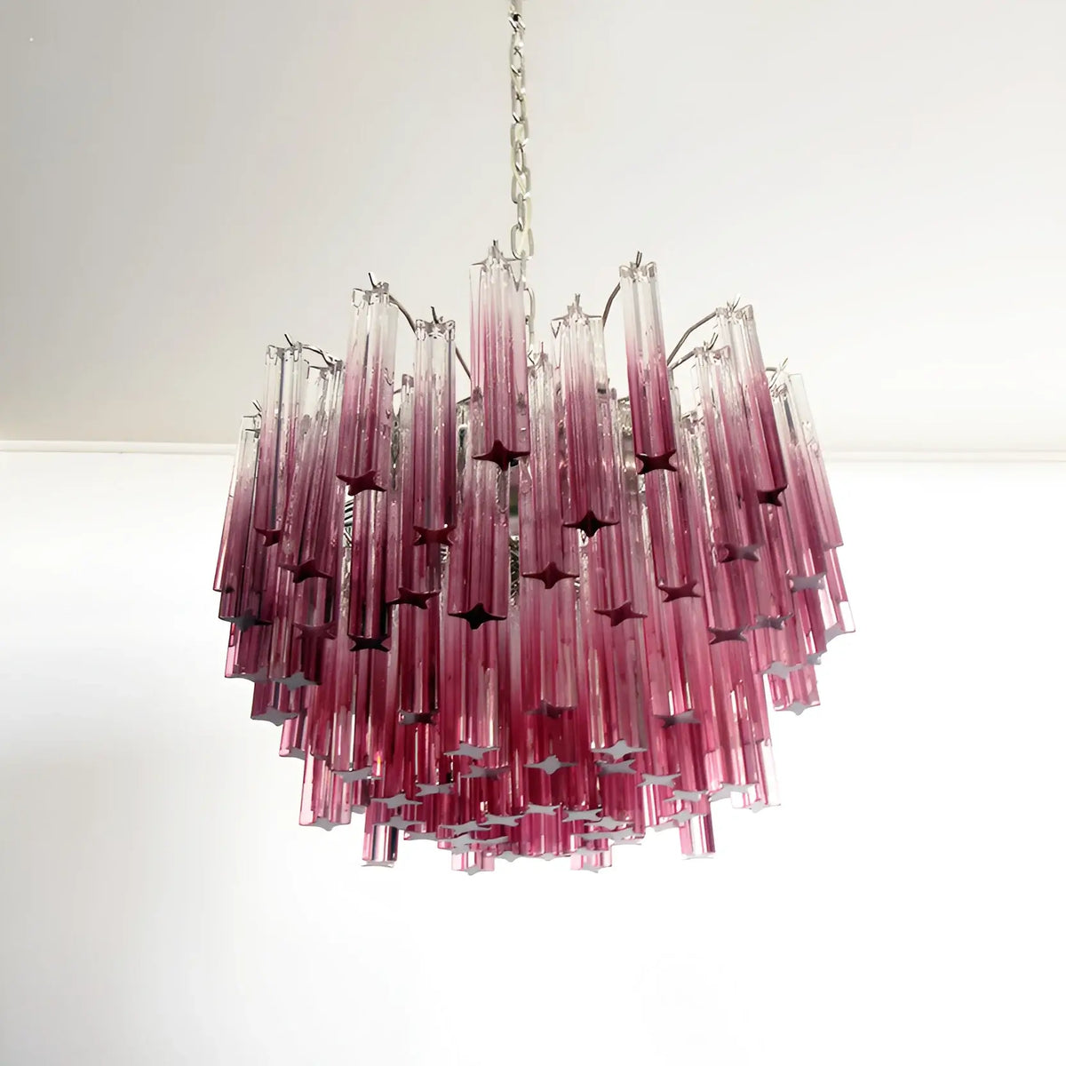 Gorgeous Murano Quadriedri Prisms Chandelier - view 10