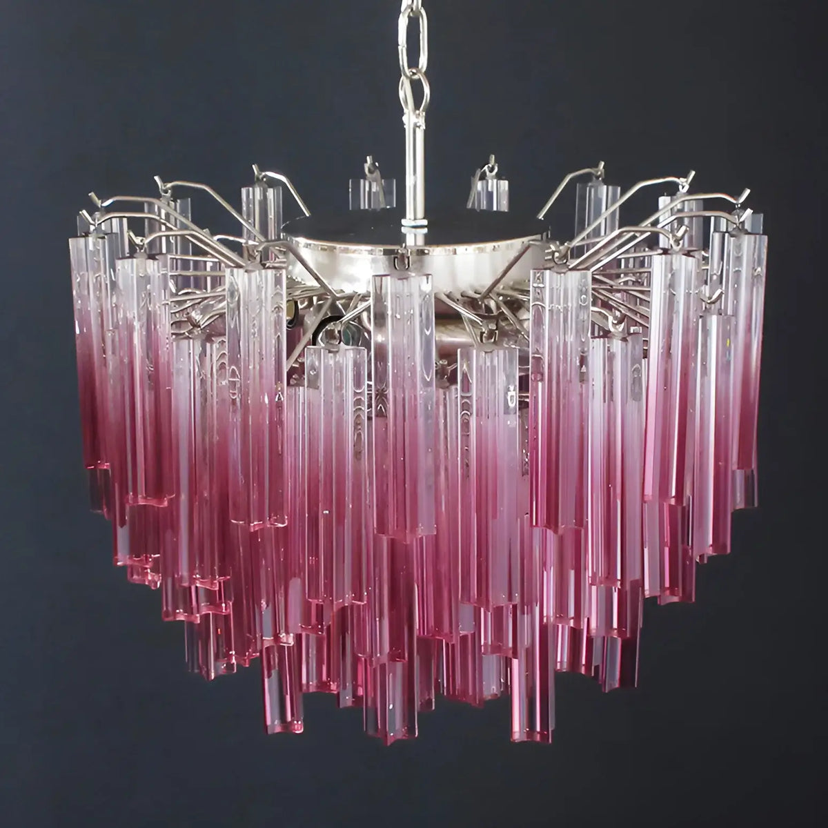 Gorgeous Murano Quadriedri Prisms Chandelier - view 8