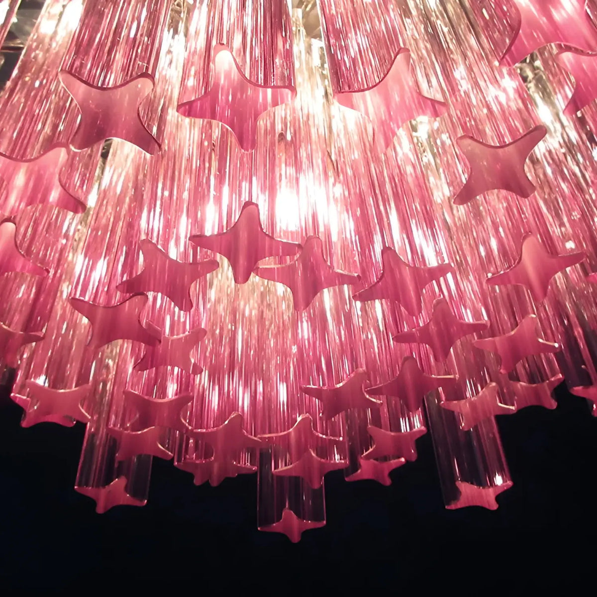 Gorgeous Murano Quadriedri Prisms Chandelier - view 14