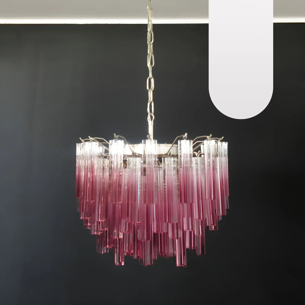 Gorgeous Murano Quadriedri Prisms Chandelier - view 18