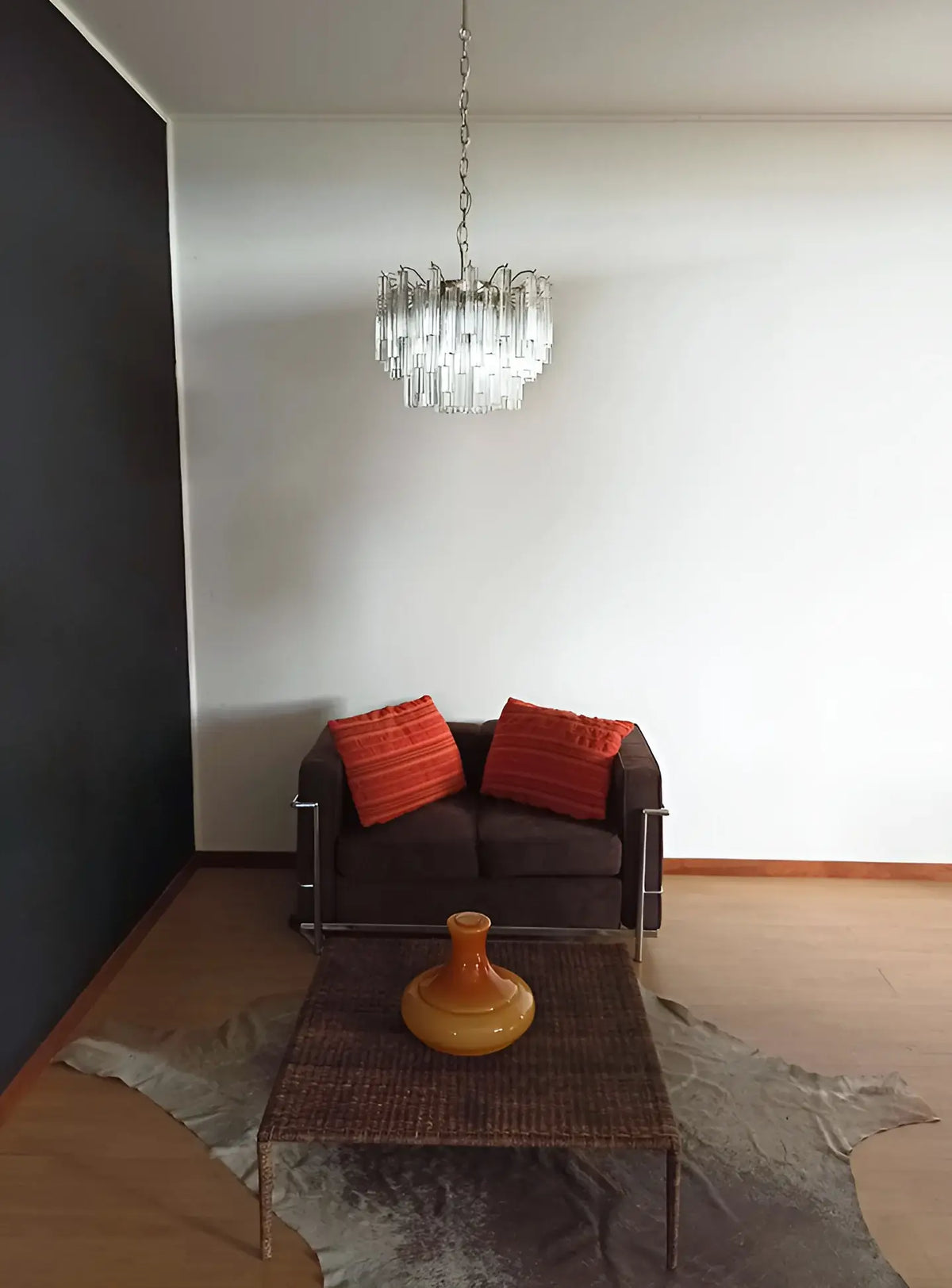 Gorgeous Murano Quadriedri Prisms Transparent Chandelier - view 5