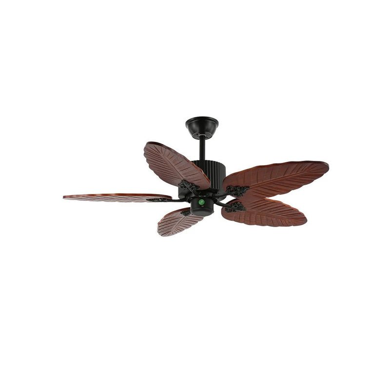 Banana Wood Leaves Ceiling Fan Light - view 14