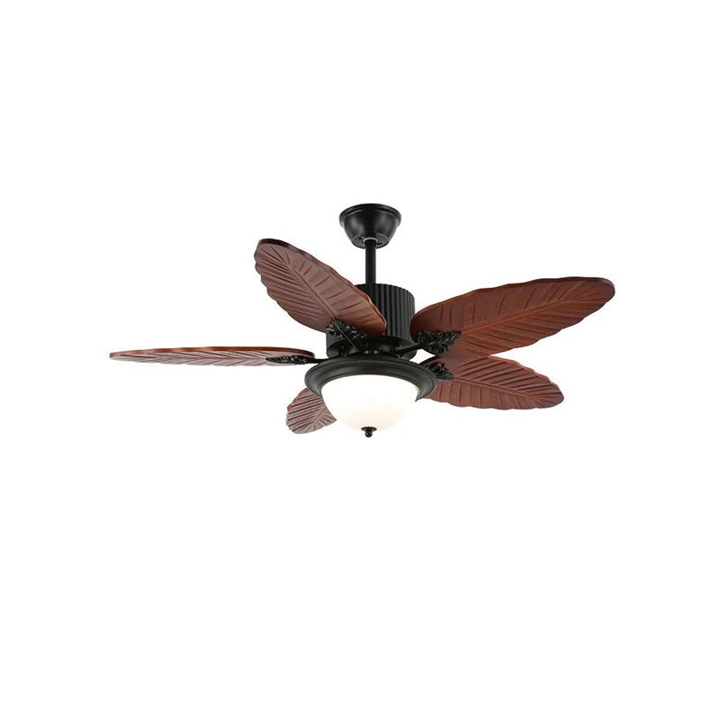 Banana Wood Leaves Ceiling Fan Light - view 17