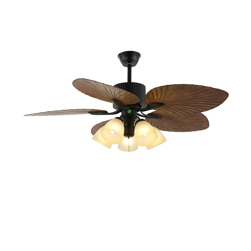 Banana Leaves Ceiling Fan Light