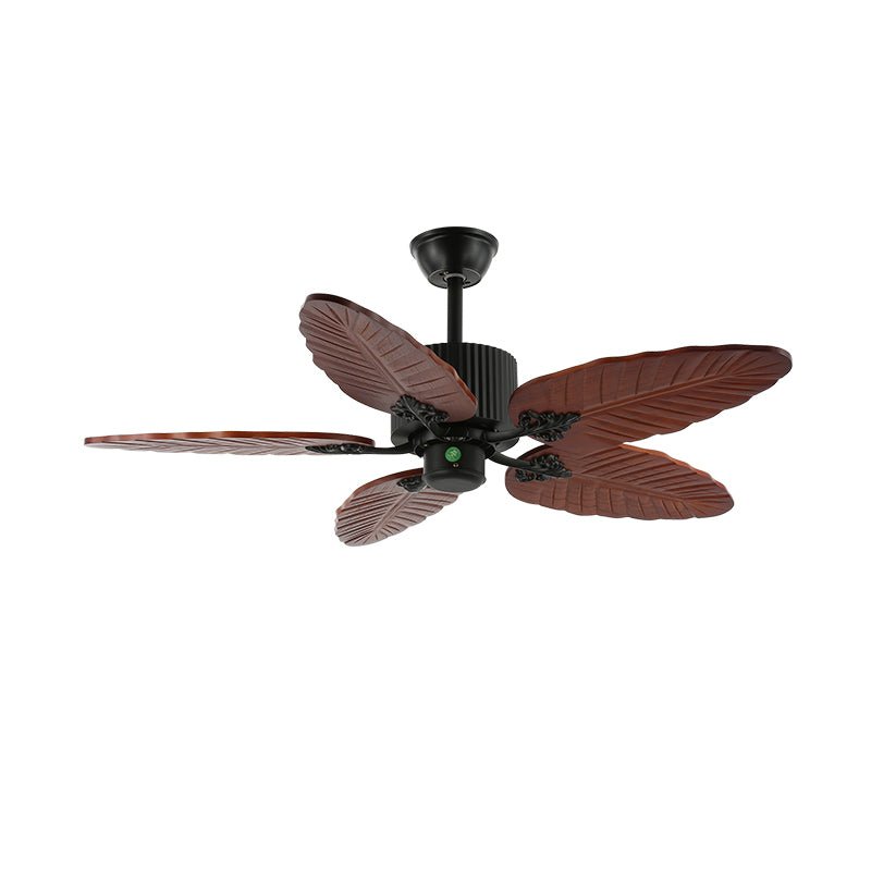 Banana Wood Leaves Ceiling Fan Light - view 13