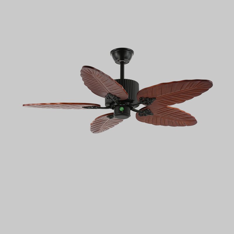 Banana Wood Leaves Ceiling Fan Light - view 6