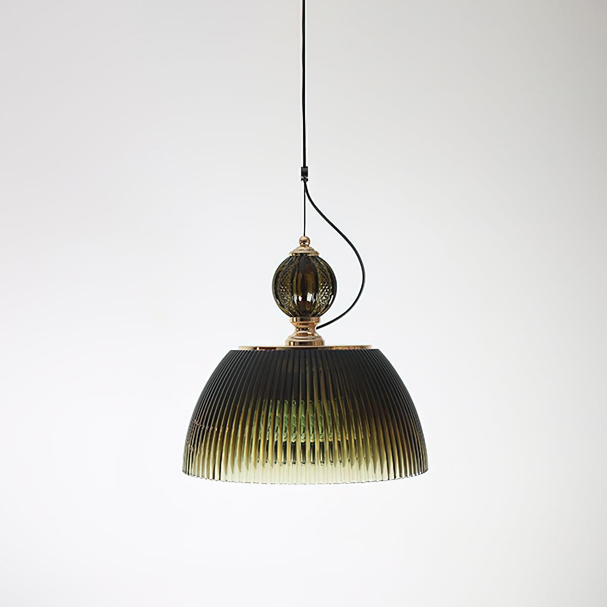 Green Glass Bowl Pendant Lamp - view 26