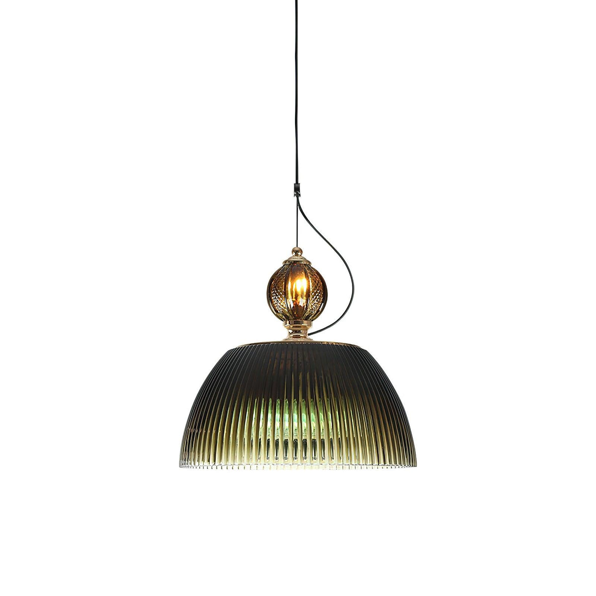 Green Glass Bowl Pendant Lamp - view 25