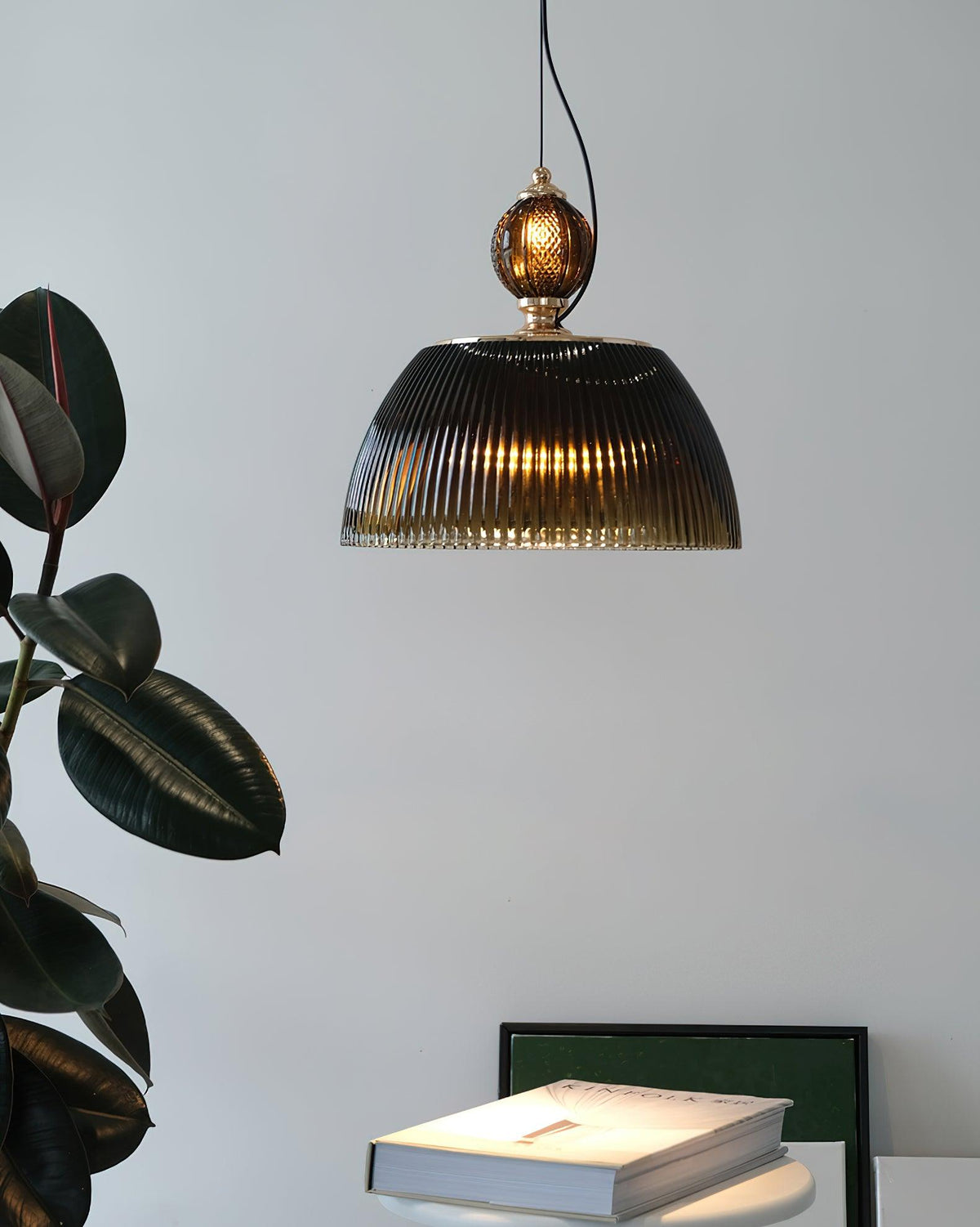 Green Glass Bowl Pendant Lamp - view 21