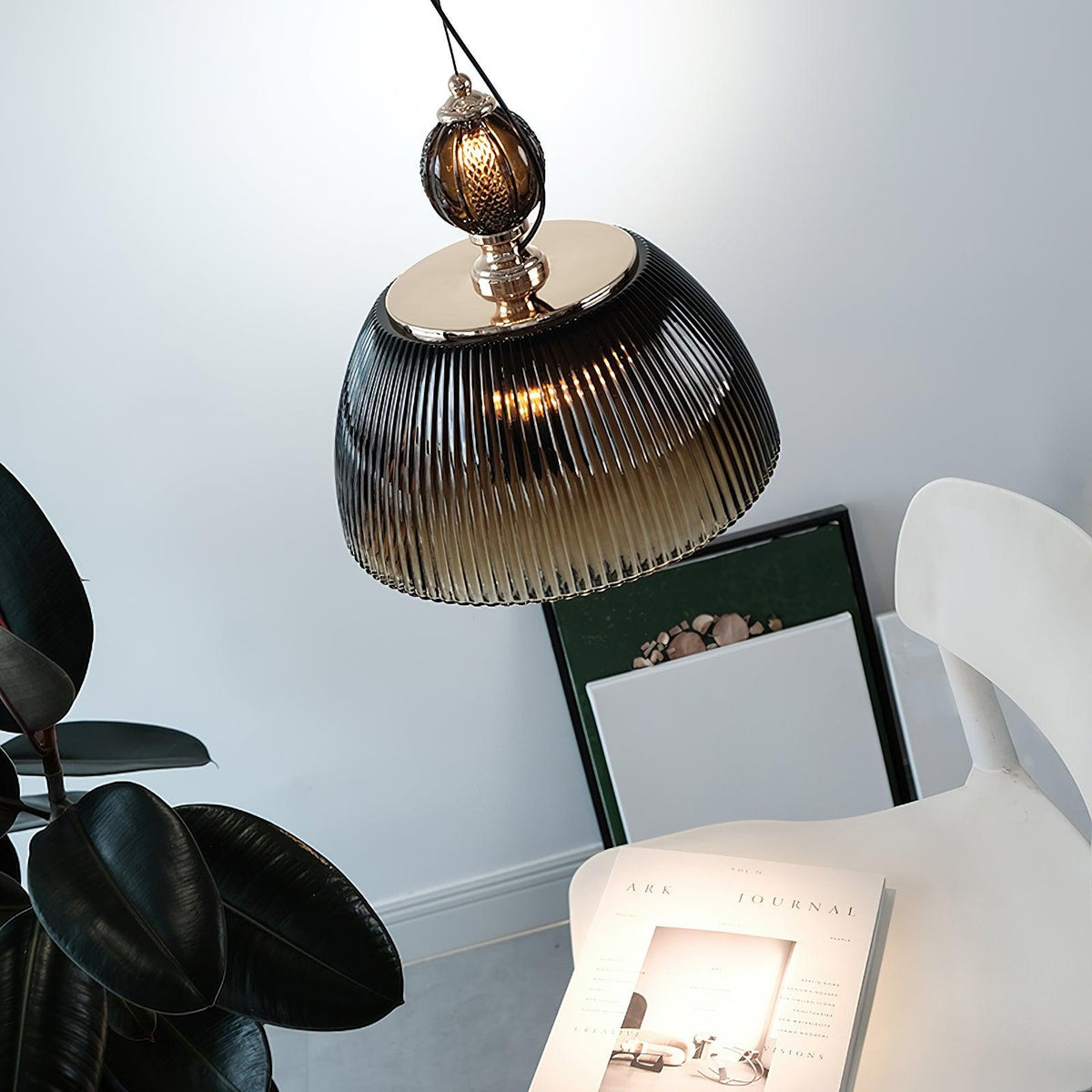 Green Glass Bowl Pendant Lamp - view 22