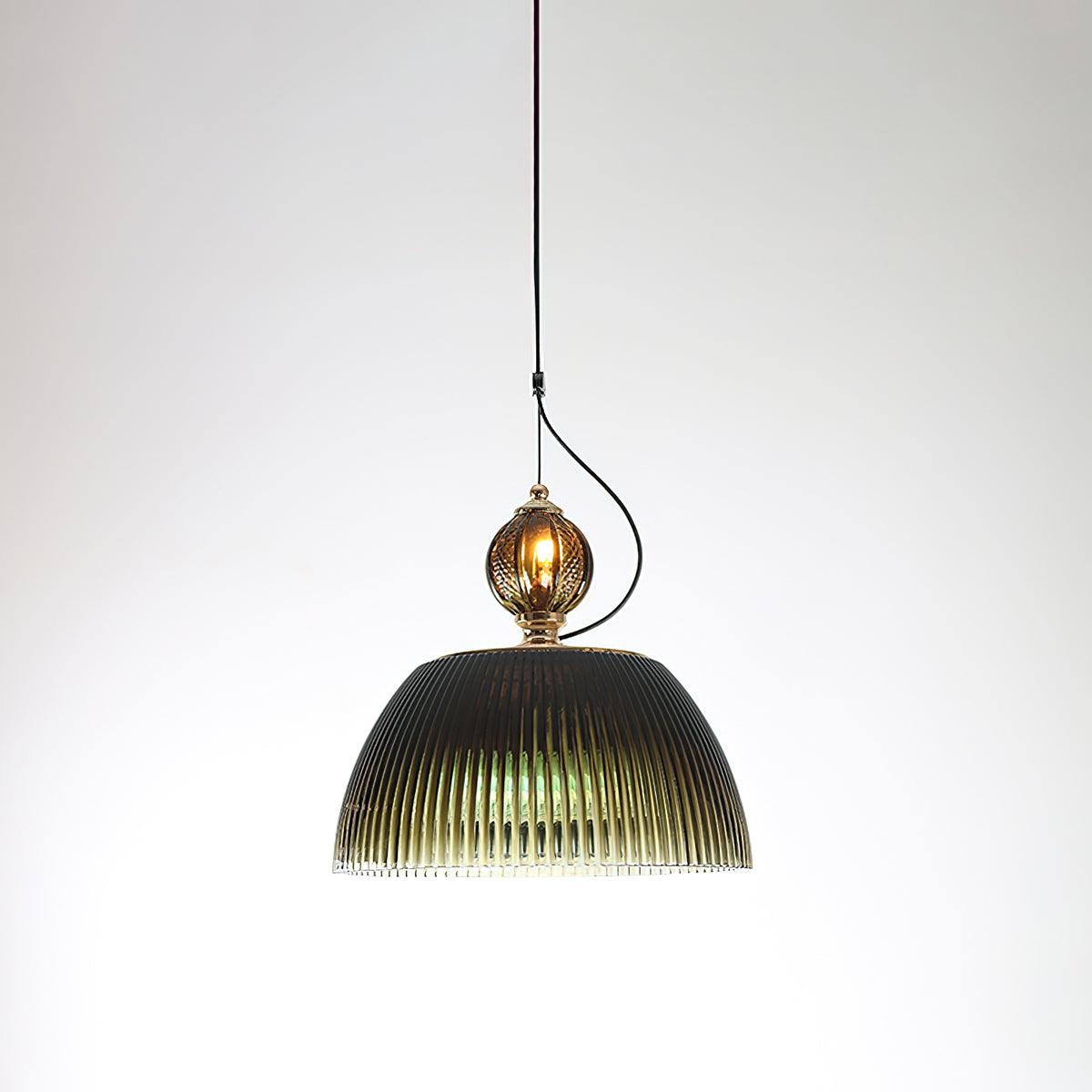 Green Glass Bowl Pendant Lamp - view 27