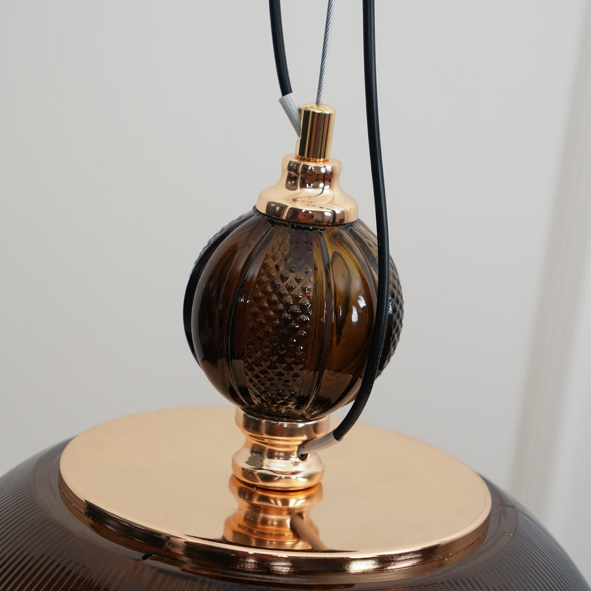 Green Glass Bowl Pendant Lamp - view 29