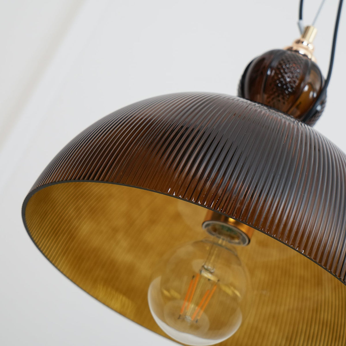 Green Glass Bowl Pendant Lamp - view 32