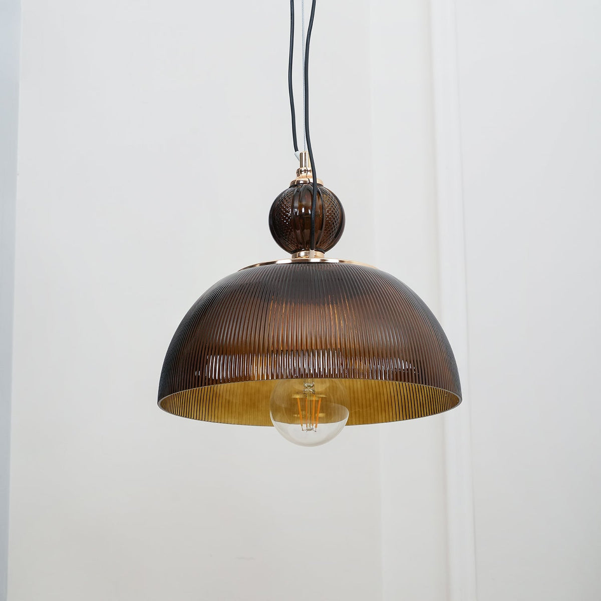 Green Glass Bowl Pendant Lamp - view 9