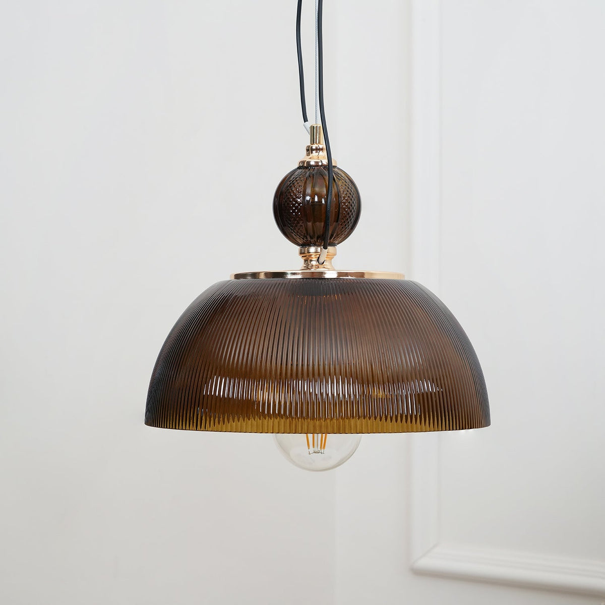 Green Glass Bowl Pendant Lamp - view 8