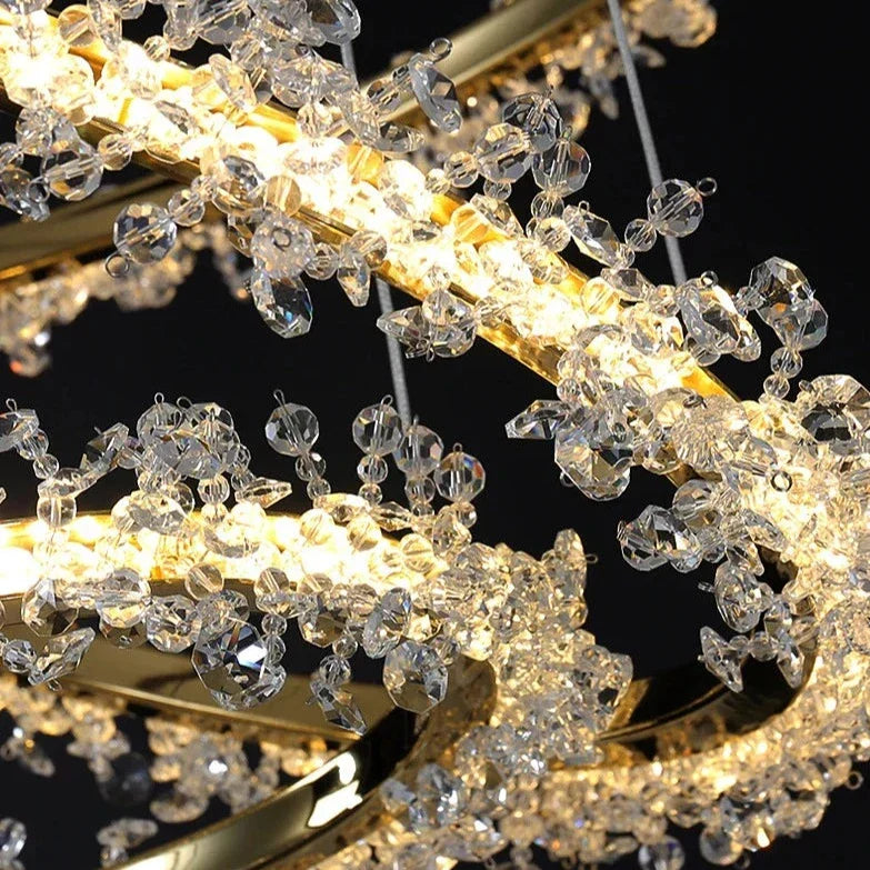 Capri 3-Tier Modern Chandelier - view 2