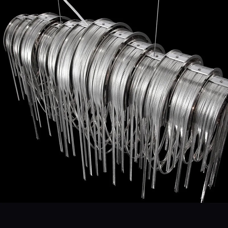 Cadena Chain Tassel Dining Room Chandelier - view 7