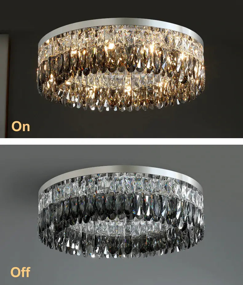 Giano Crystal Flush Mount Light Fixture - view 5