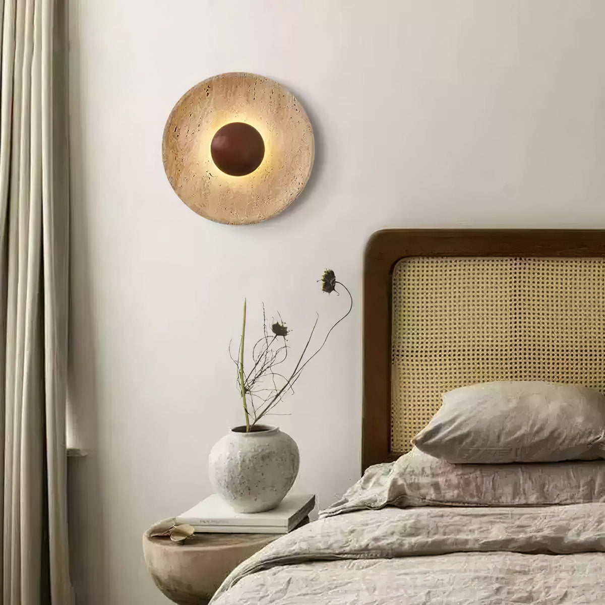 Halo Travertine Wall Light - view 11