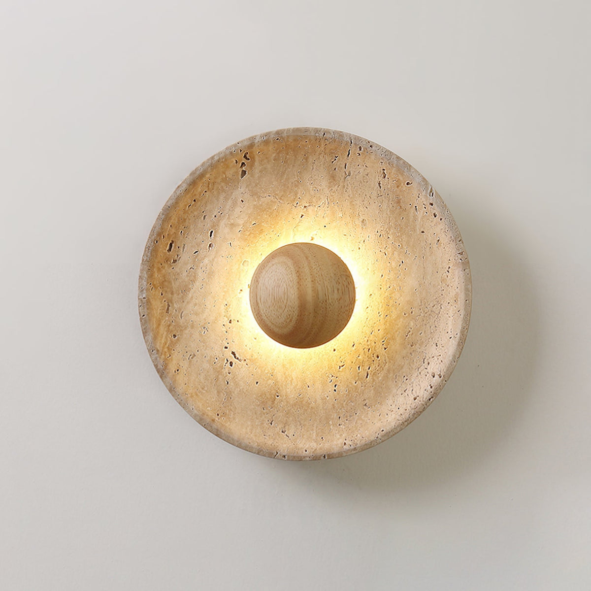 Halo Travertine Wall Light - view 13
