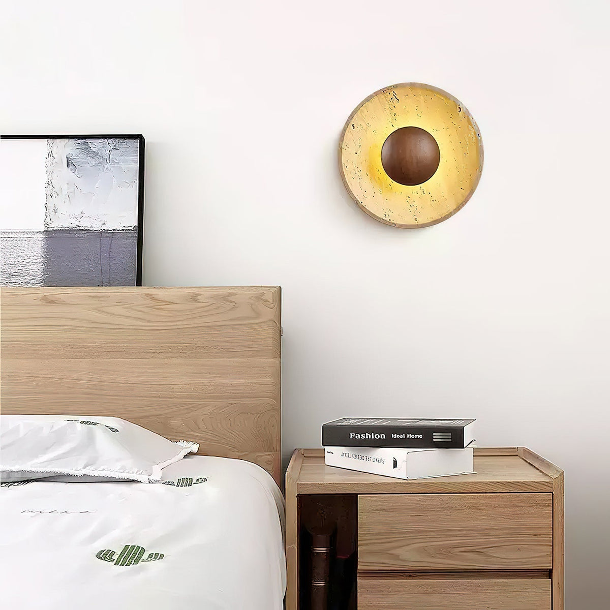 Halo Travertine Wall Light - view 5