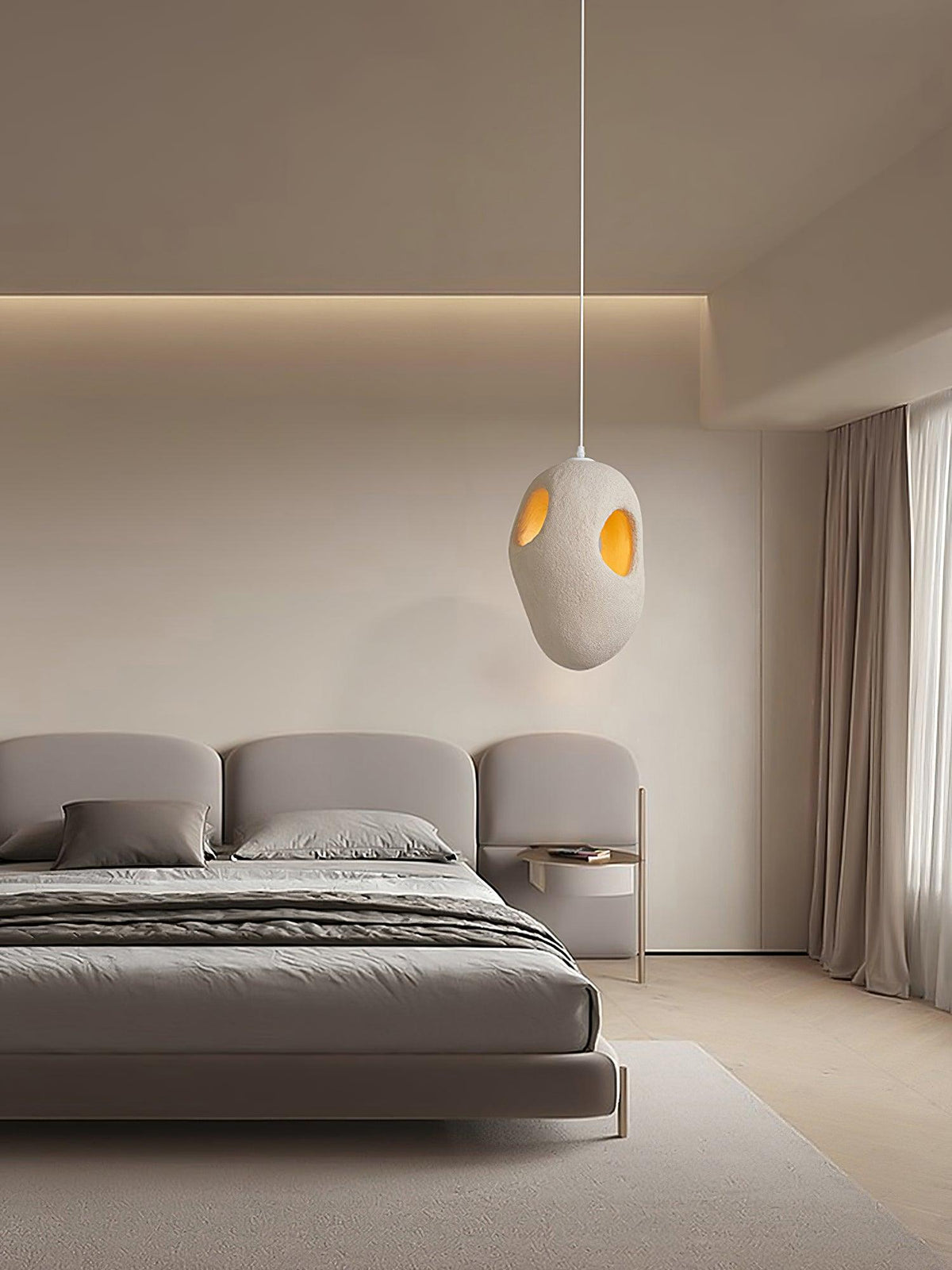Hand-Built White Pendant Lamp - view 15