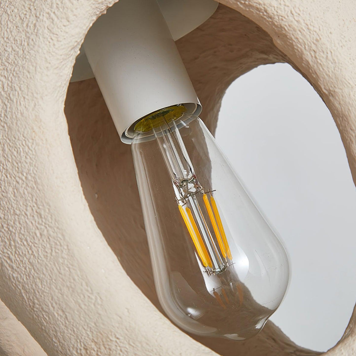 Hand-Built White Pendant Lamp - view 20