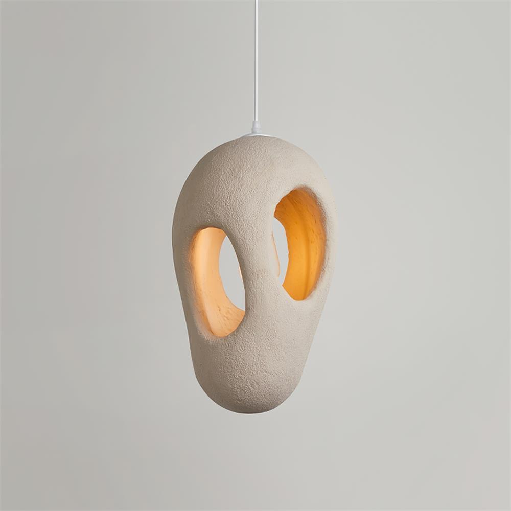 Hand-Built White Pendant Lamp - view 7