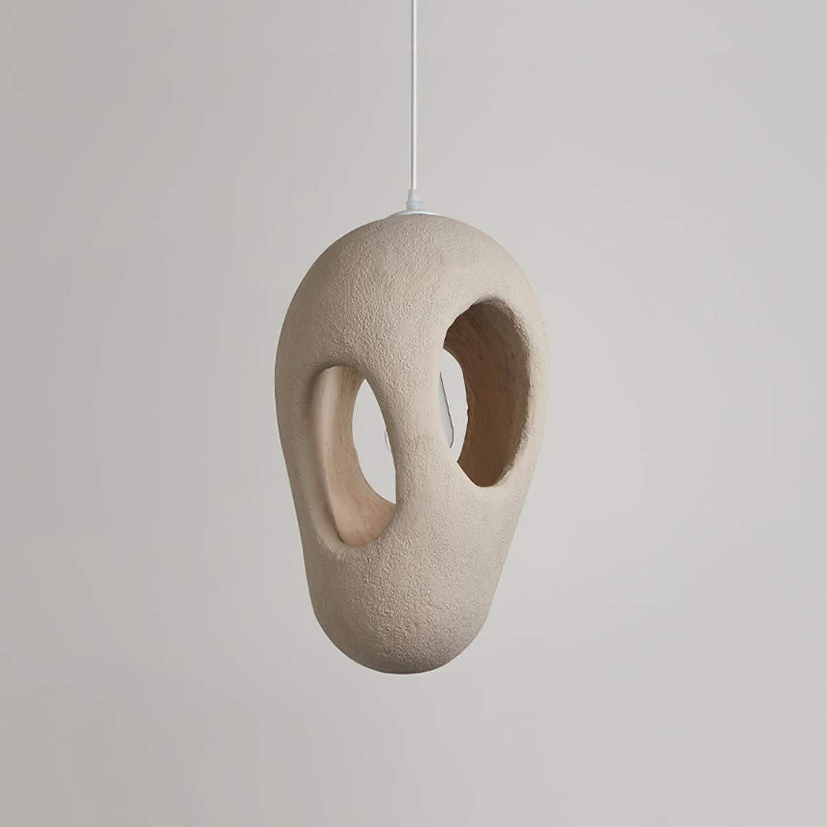 Hand-Built White Pendant Lamp - view 8