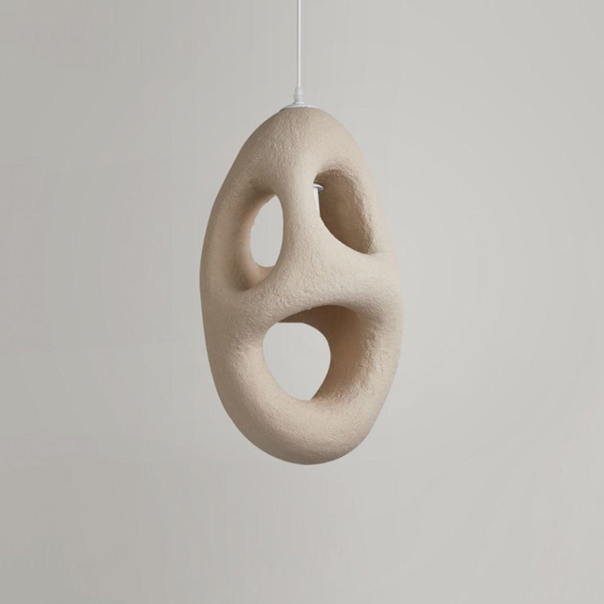 Hand-Built White Pendant Lamp - view 12